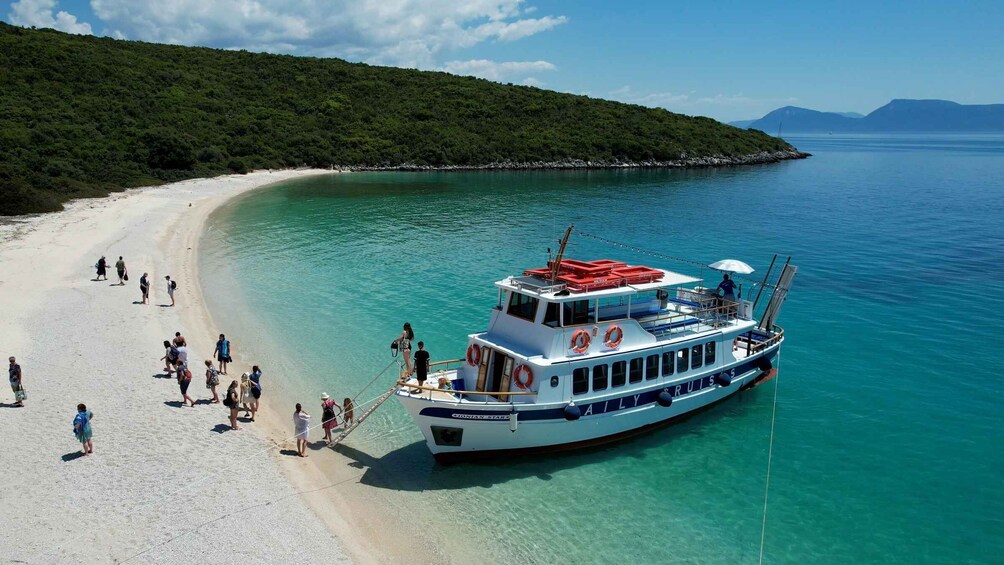 Picture 5 for Activity Nydri: Island Hopping Boat Cruise with Beach BBQ Lunch