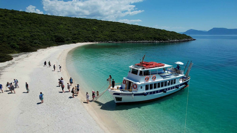 Picture 6 for Activity Nydri: Island Hopping Boat Cruise with Beach BBQ Lunch