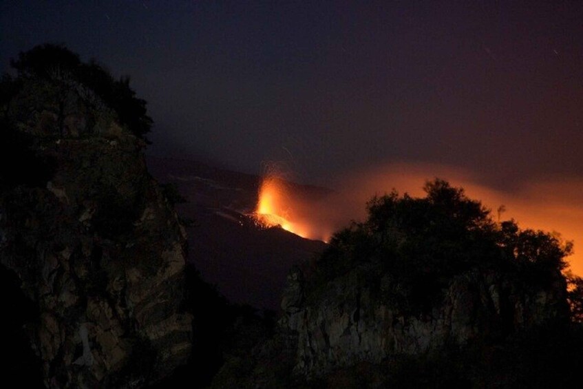 Picture 8 for Activity Taormina: Mount Etna Sunset Tour with Cave Visit and Tasting