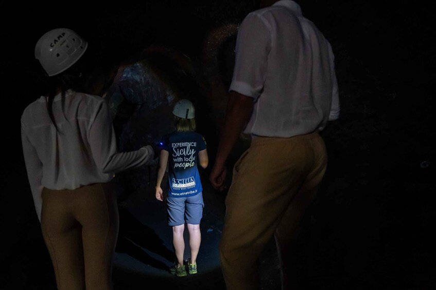Picture 3 for Activity Taormina: Mount Etna Sunset Tour with Cave Visit and Tasting