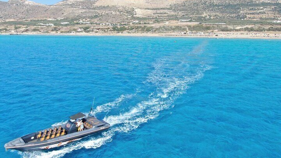 Falassarna to Balos Lagoon and Gramvousa Group 15 People Cruise