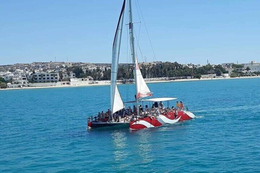 Sea Trip on Catamaran in Hammamet with Transfer