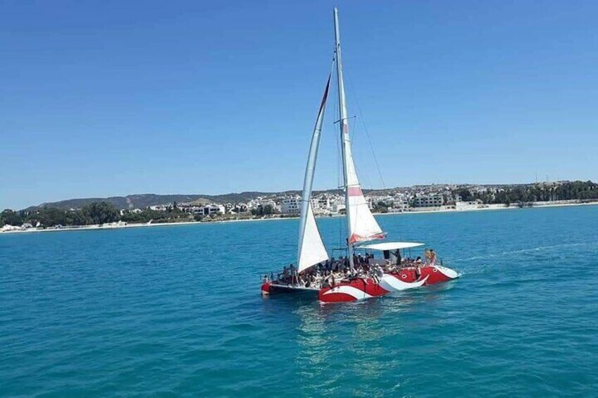 Sea Trip on Catamaran in Hammamet with Transfer