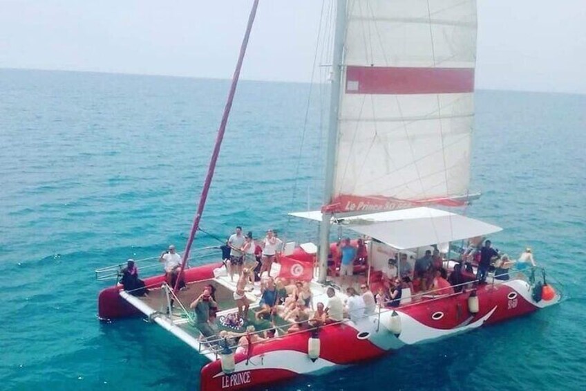 Sea Trip on Catamaran in Hammamet with Transfer