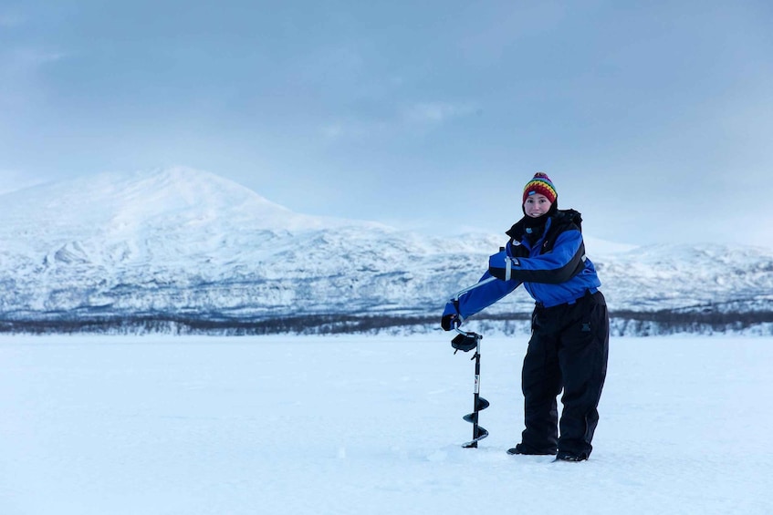 Picture 4 for Activity Abisko: Lake Torneträsk Arctic Ice Fishing Trip