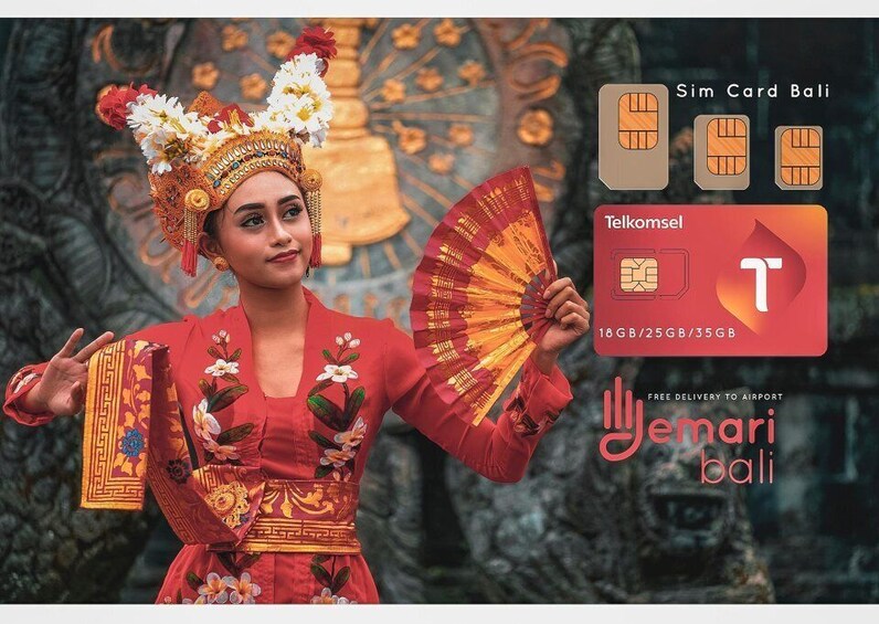 Bali Local Sim Card With Data 18GB 25GB 35 GB