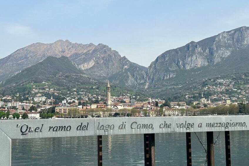 Lecco city.