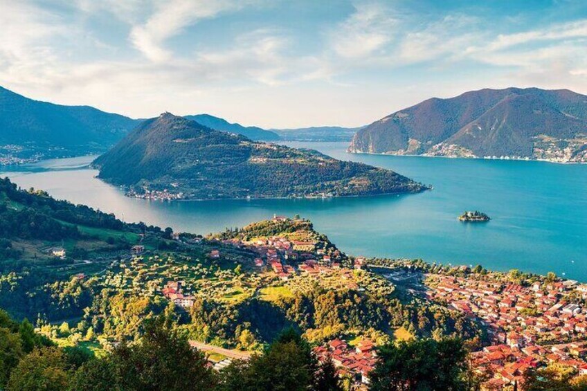 Admire the panoramic views on Lake Iseo during a ferry ride