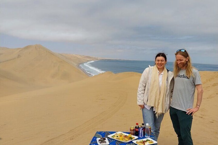 Marine Dune Day: Catamaran Cruise and Sandwich Harbor Dune Drive