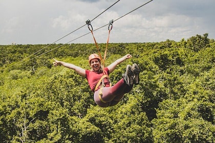 Half Day tour Riviera Maya Zipline, Rappel and Cenote Snorkelling