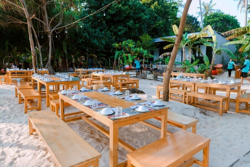 Adventure Snorkel Fishing Cruise with Lunch Dinner Bai Sao Gam Ghi May Rut