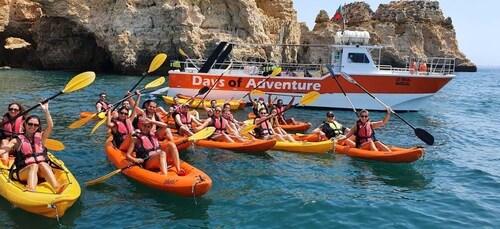 Vanuit de jachthaven van Lagos: Ponta da Piedade kajaktocht