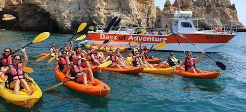 Vanuit de jachthaven van Lagos: Ponta da Piedade kajaktocht