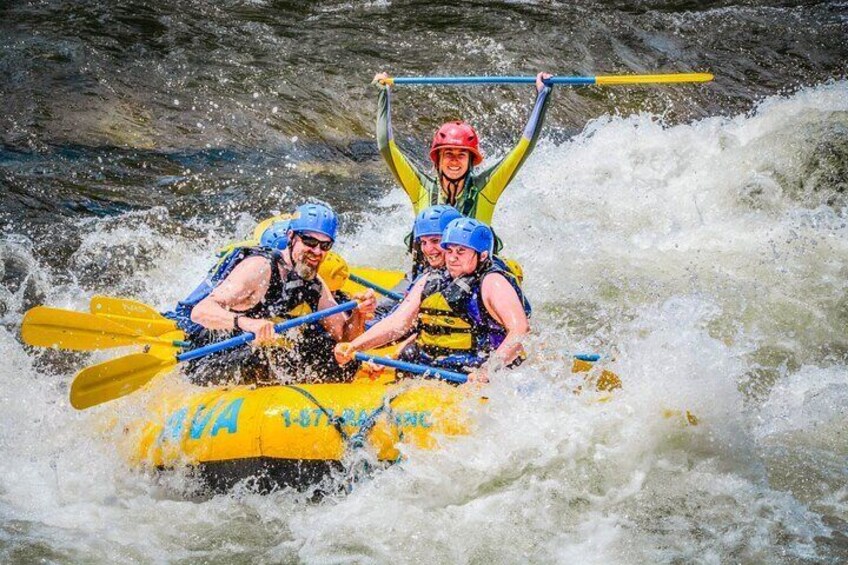 Numbers Half-Day Whitewater Rafting plus Mountaintop Zipline from Buena Vista