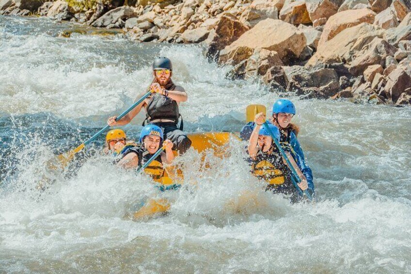 Numbers Half-Day Whitewater Rafting plus Mountaintop Zipline from Buena Vista