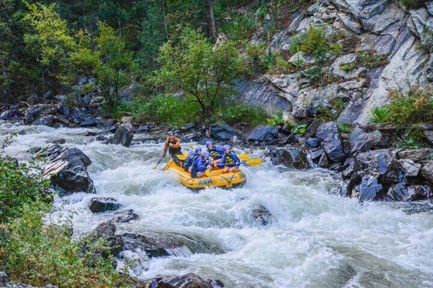 Numbers Half-Day Whitewater Rafting plus Mountaintop Zipline from Buena Vista