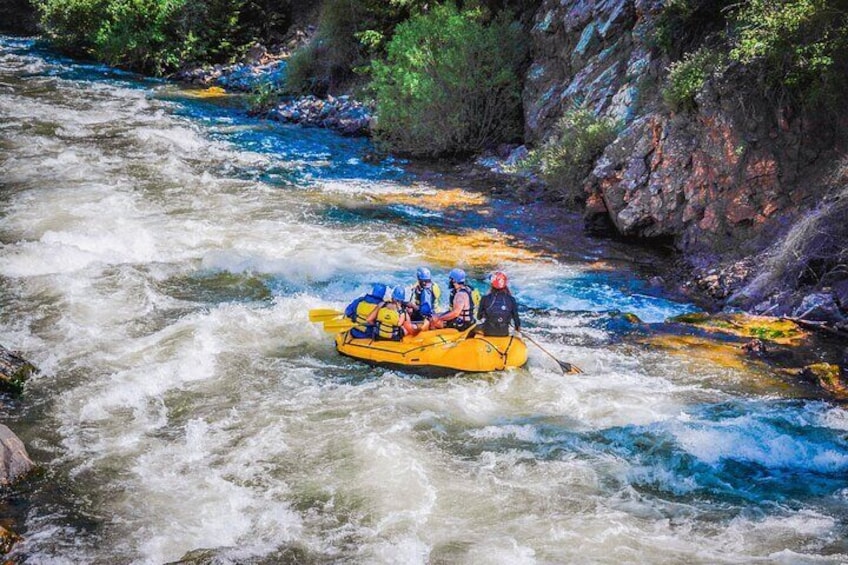 Numbers Half-Day Whitewater Rafting plus Mountaintop Zipline from Buena Vista