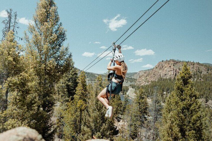 Browns Canyon Half-Day Rafting plus Mountaintop Zipline from Buena Vista