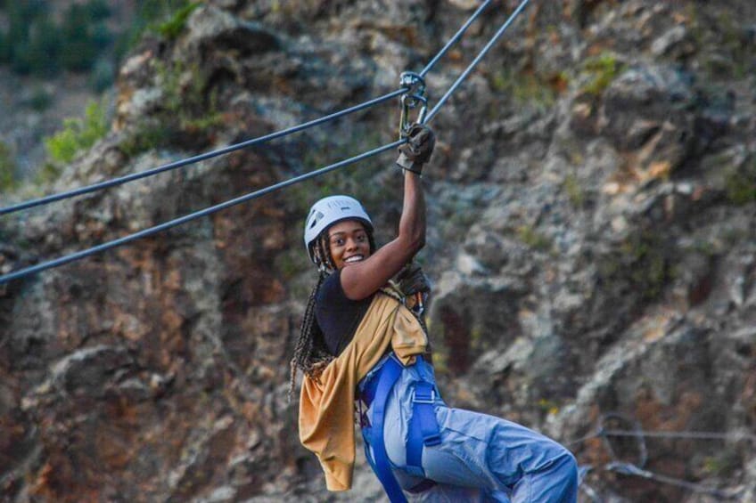 Gold Rush Rafting plus Cliffside Zipline from Idaho Springs
