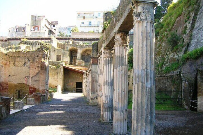 Naples Herculaneum Entry Ticket with Audioguide with Postcard 