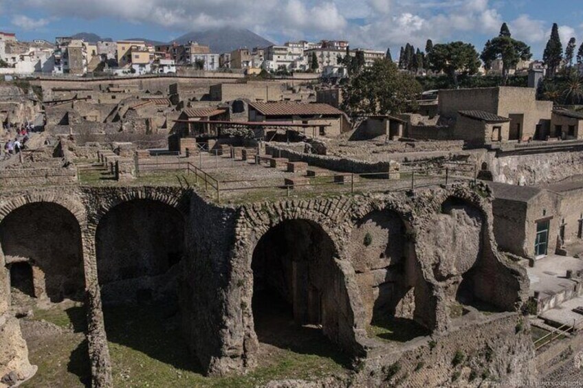 Naples Herculaneum Entry Ticket with Audioguide with Postcard 