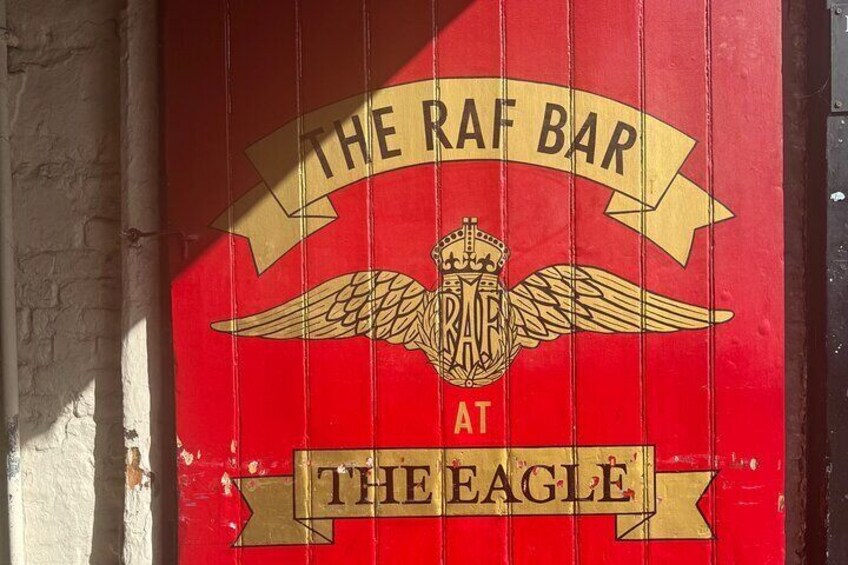 The RAF bar at the Eagle pub