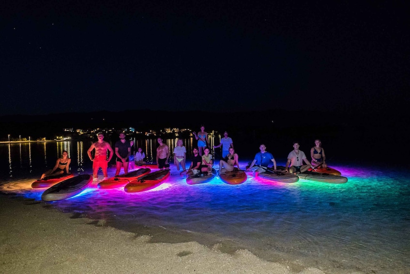 Picture 5 for Activity Novalja: Glowing Standup Paddleboard Guided Night Tour