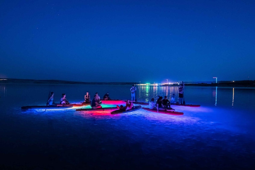 Picture 3 for Activity Novalja: Glowing Standup Paddleboard Guided Night Tour