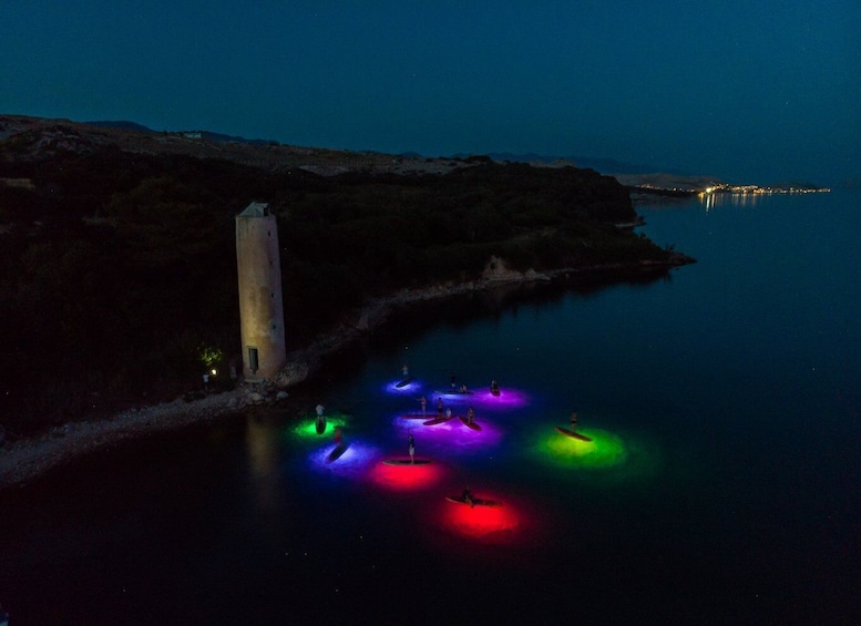 Picture 2 for Activity Novalja: Glowing Standup Paddleboard Guided Night Tour