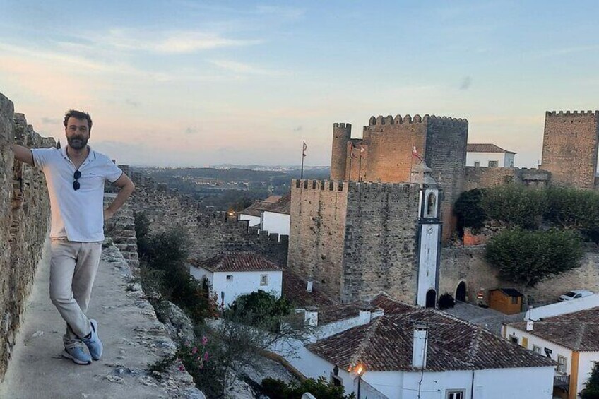 Walk along the walls of Óbidos Castle