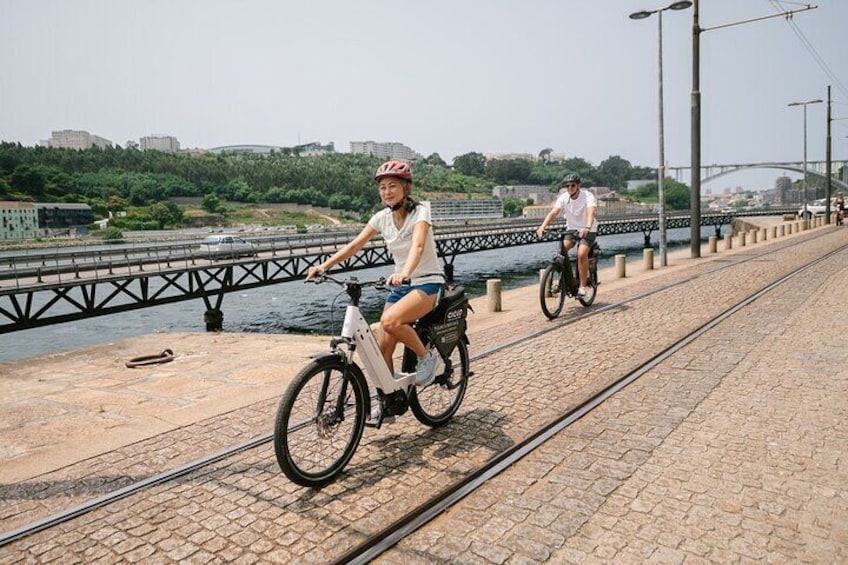 Riding along the Riverbank