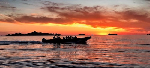De Sagone/Cargèse: Scandola Piana Sunset Apéritif Snorkeling