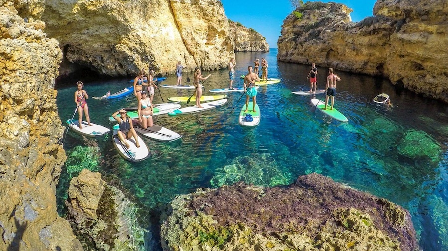 Ibiza: Stand-Up Paddle Boarding Trip to Secret Caves