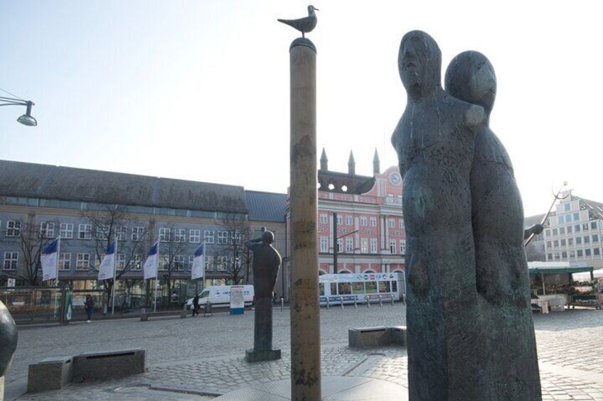 Audiobook City Rally in Rostock's Old Town