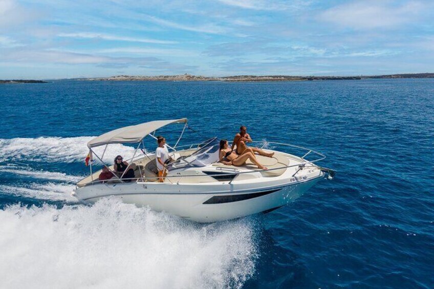 Cranchi E30 Private Boat for 10 Pax for 8 Hours in Ibiza