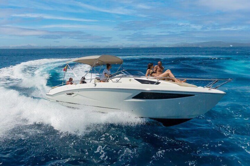 Cranchi E30 Private Boat for 10 Pax for 8 Hours in Ibiza