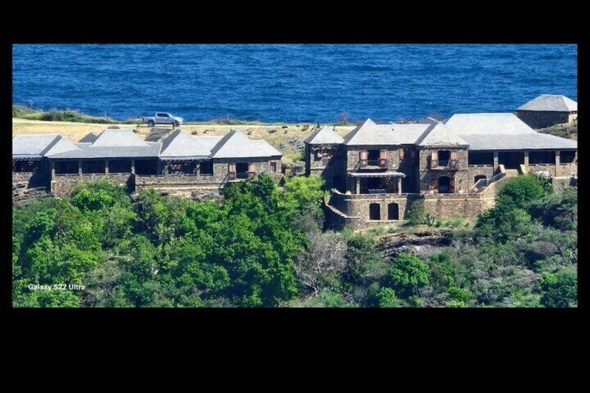 Famous Musician Eric Clapton House view from Black House. Nothing beats viewing in person. 