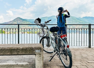 Lac de Côme : Vélo électrique guidé excursion avec iPad et audio