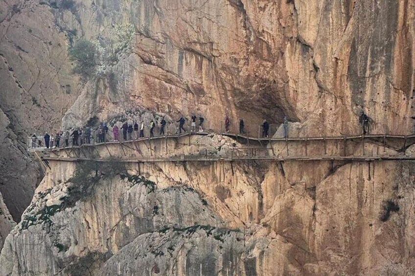 From Malaga: Caminito del Rey tour with Private Transportation