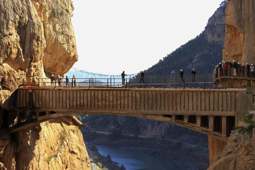 From Malaga: Caminito del Rey tour with Private Transportation