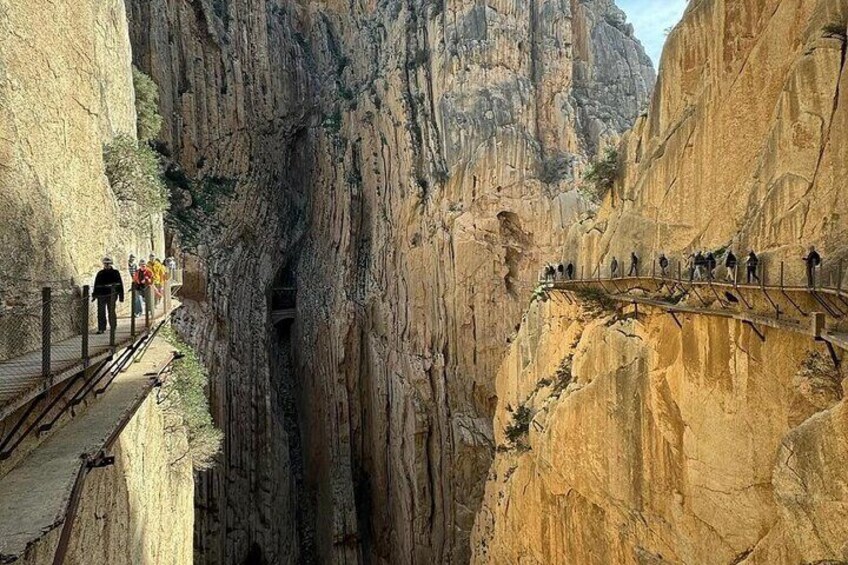 From Malaga: Caminito del Rey tour with Private Transportation