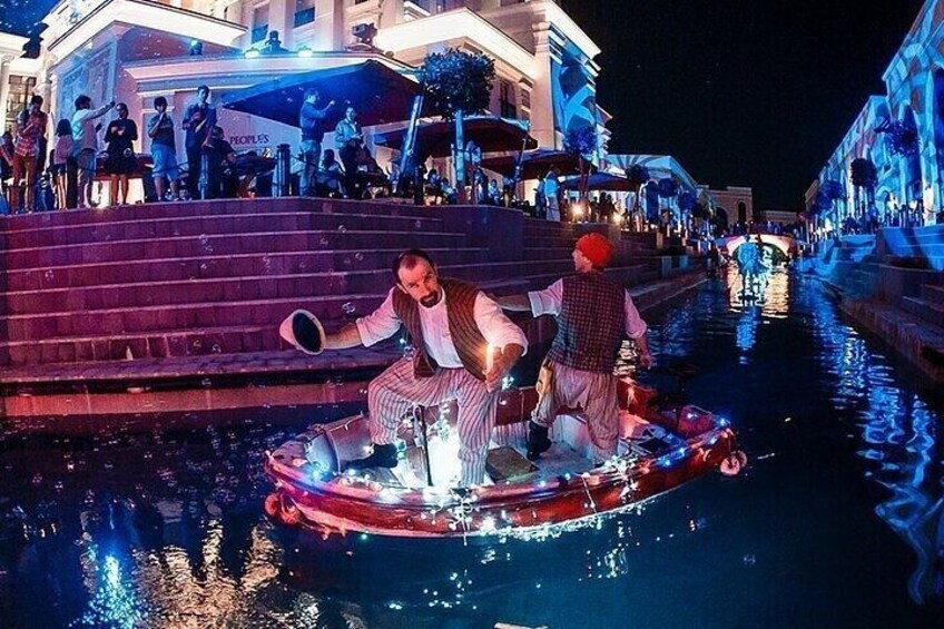 The Land of Legends Night Shows Tour With Boat Parade from Alanya