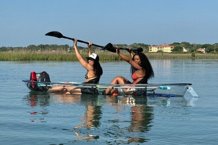 Dolphins, manatee and a wide array of birdlife often come out to greet us on this tour!