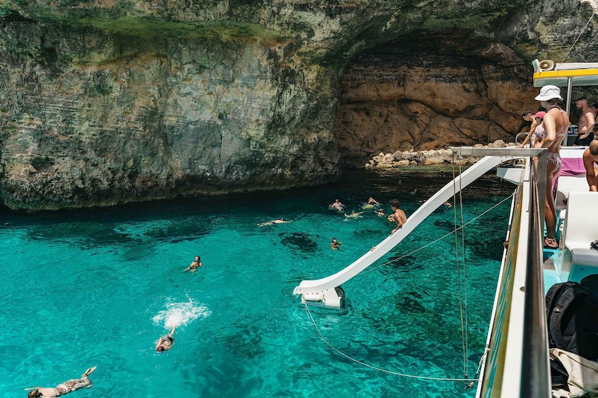 Picture 25 for Activity Comino: Blue Lagoon, Crystal Lagoon, and Seacaves Tour