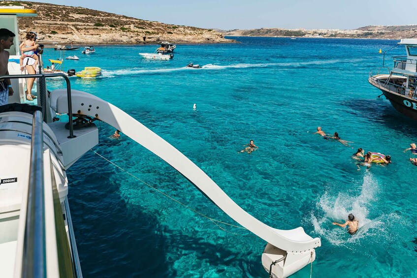 Picture 7 for Activity Comino: Blue Lagoon, Crystal Lagoon, and Seacaves Tour