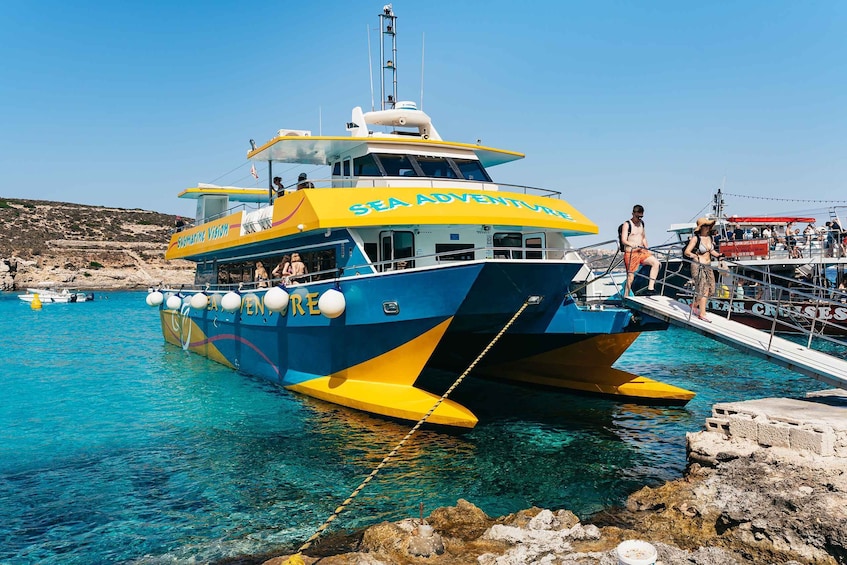 Picture 18 for Activity Comino: Blue Lagoon, Crystal Lagoon, and Seacaves Tour