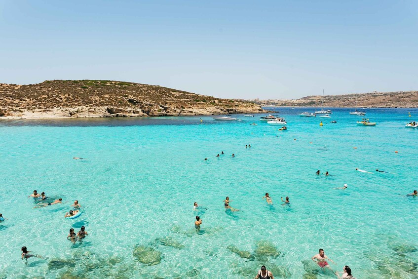 Picture 21 for Activity Comino: Blue Lagoon, Crystal Lagoon, and Seacaves Tour