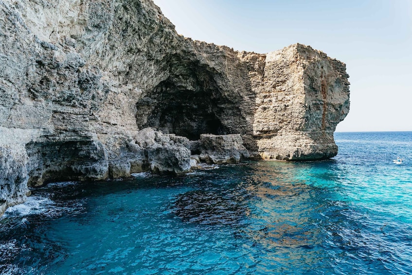 Picture 27 for Activity Comino: Blue Lagoon, Crystal Lagoon, and Seacaves Tour