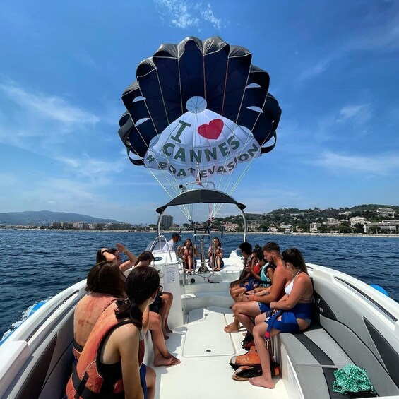 Picture 1 for Activity Cannes: Parasailing Experience for Couples, Family & Friends