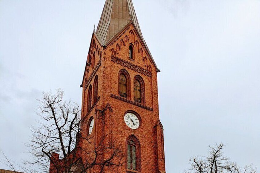 At the church square in Rostock Warnemünde
